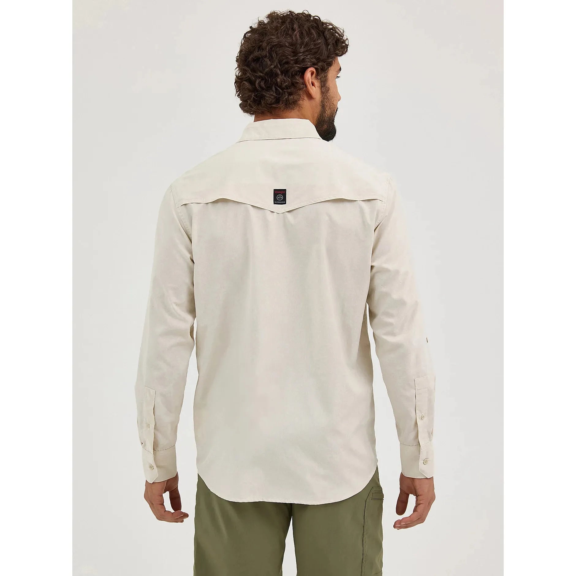 Men's Wrangler ATG™ Drover Utility Shirt-Pelican