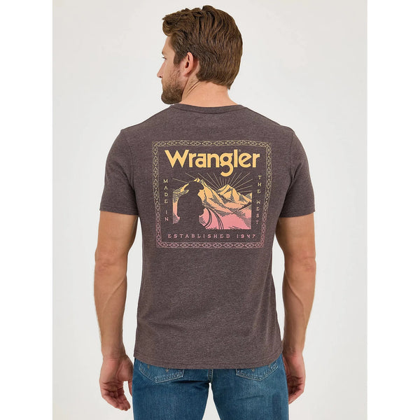 Men's Wrangler Back Graphic T-shirt-Desert Bistre