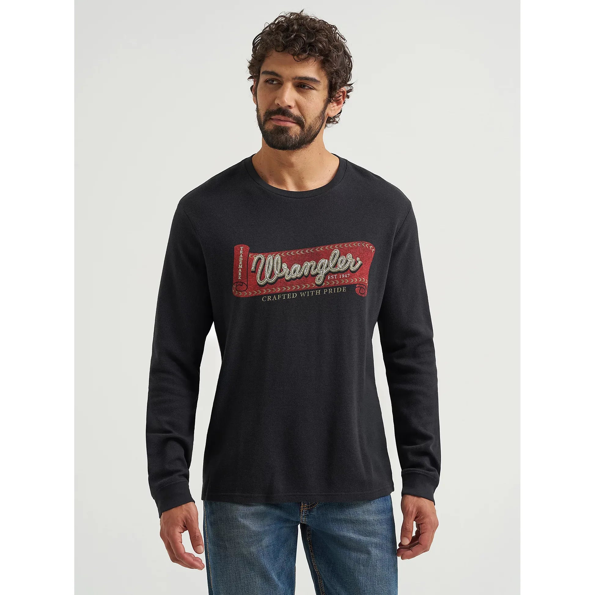 Men's Wrangler Graphic Thermal Long Sleeve T-Shirt