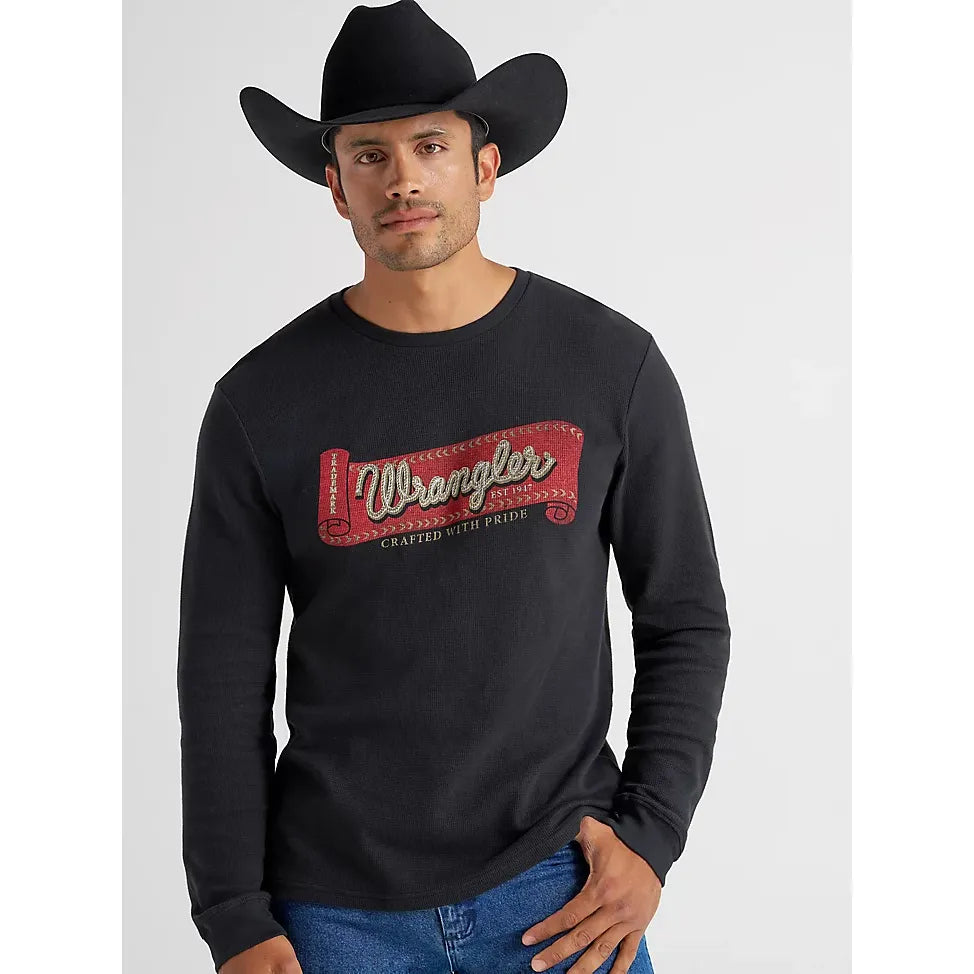 Men's Wrangler Graphic Thermal Long Sleeve T-Shirt