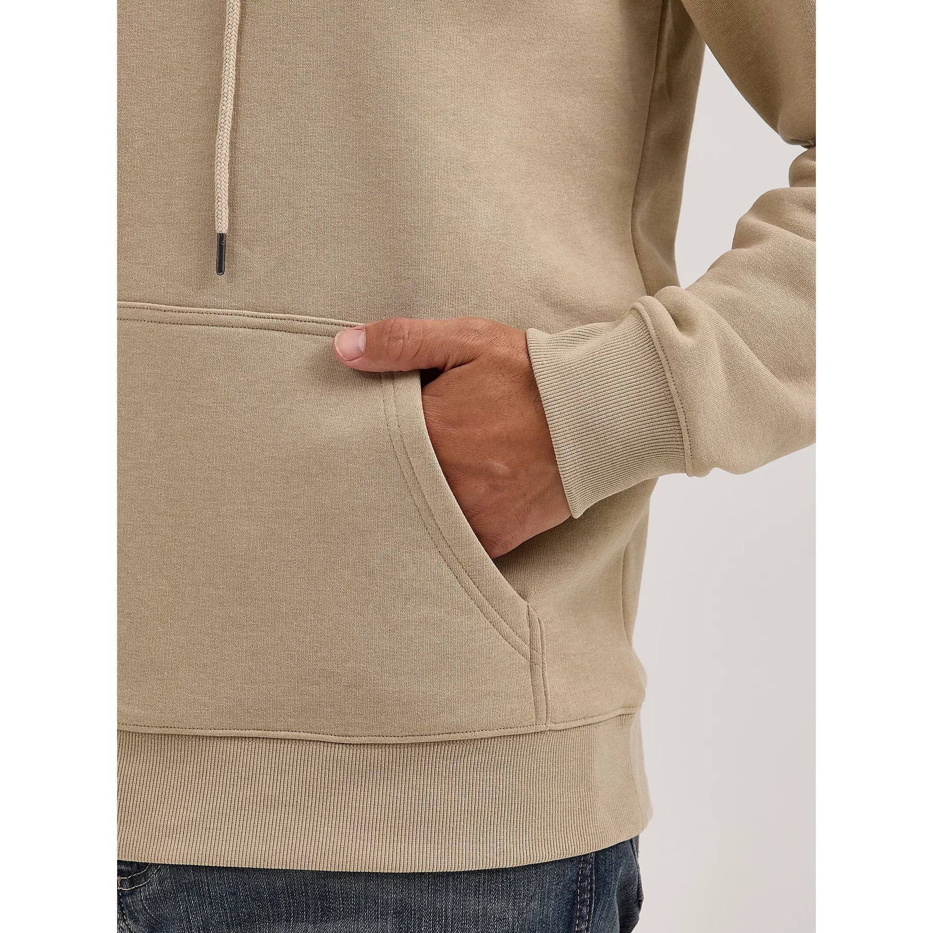 Men's Classic Wrangler Logo Graphic Hoodie-Trench Coat