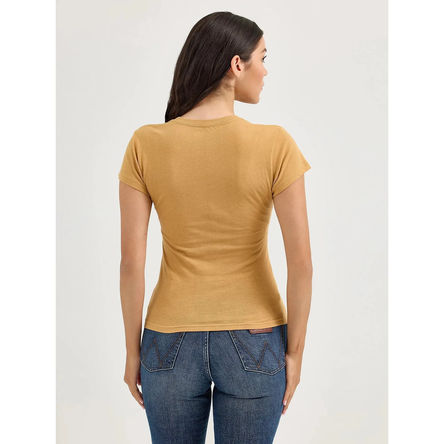 Women's Wrangler Graphic Shrunken Tee-Apple Cinnamon