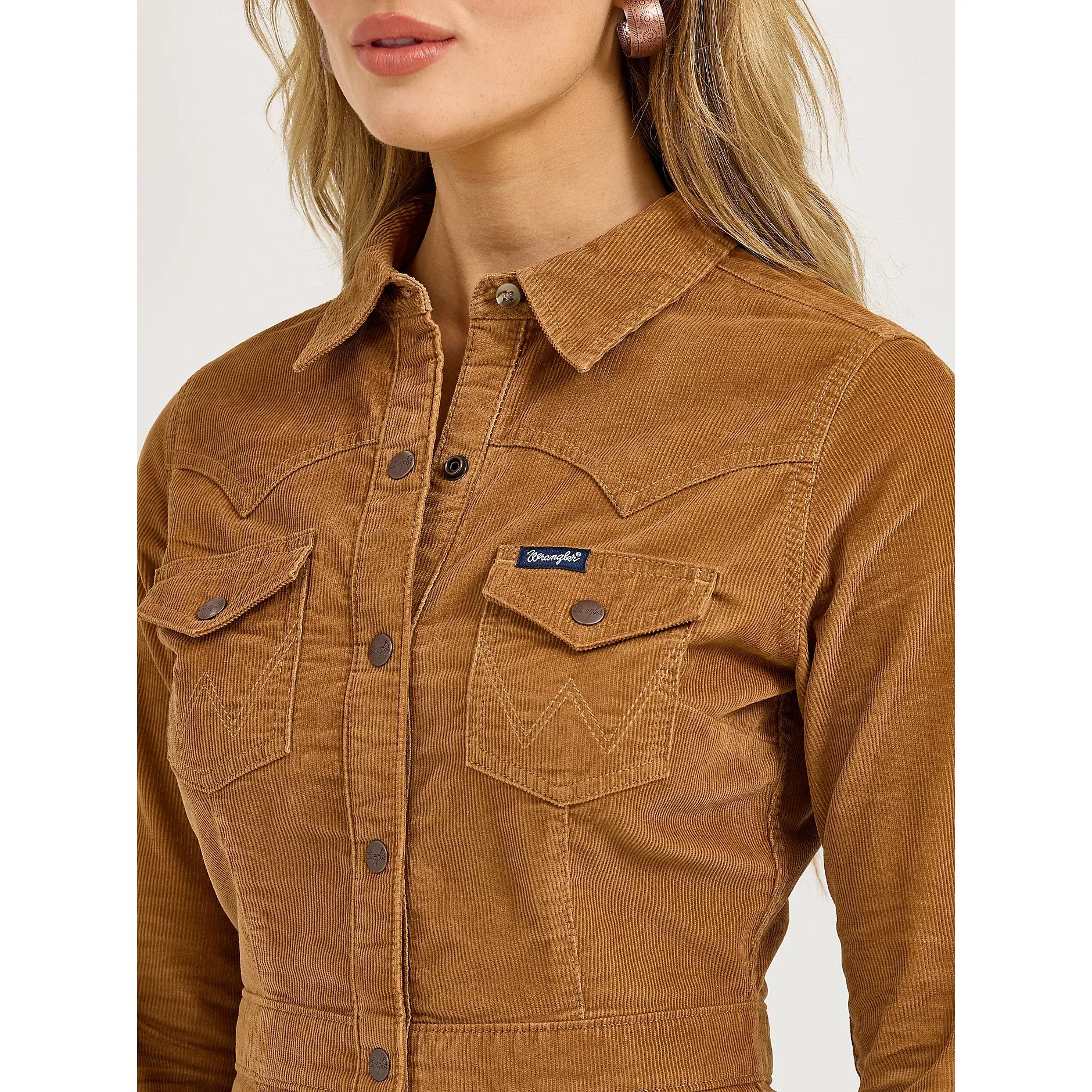 Women's Wrangler Corduroy Western Shirt Dress
