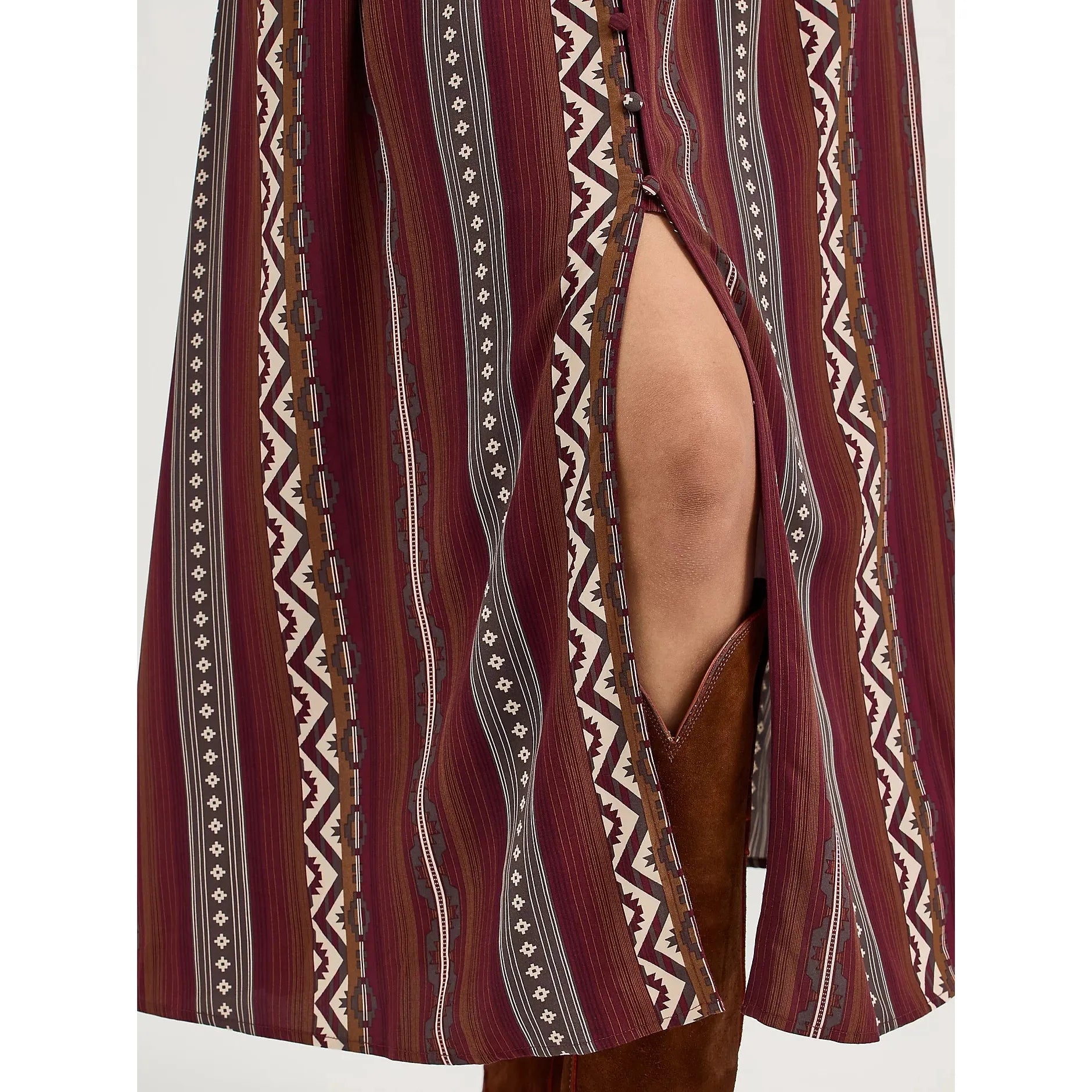 Women's Wrangler Princess Waist Button Front Maxi Dress-Port