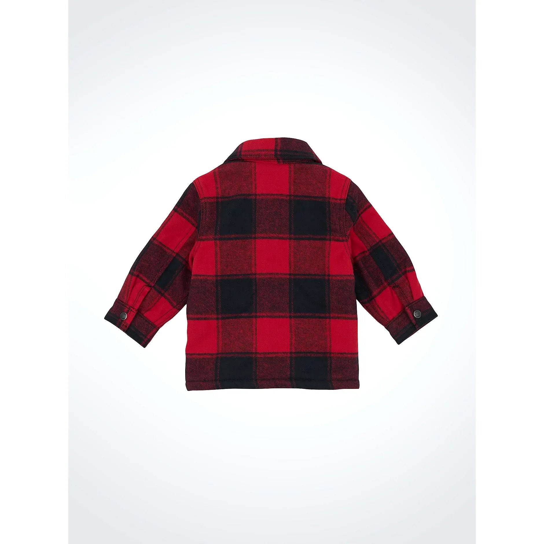 Little Boy's Wrangler Quilt Lined Flannel Shirt Jacket-Red Buffalo