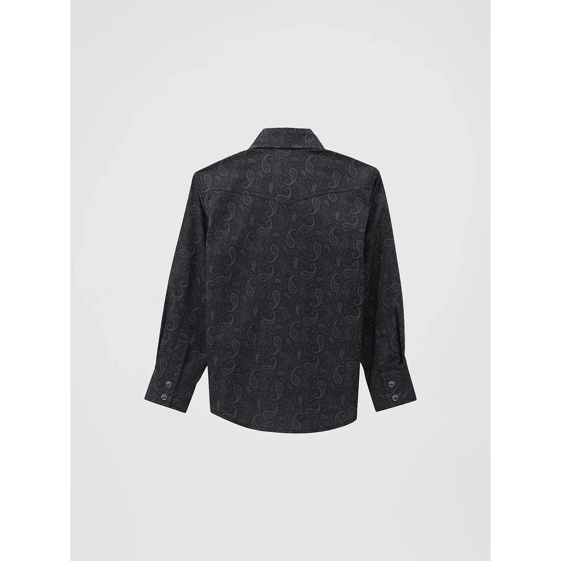Wrangler Boy's 20X Advanced Comfort Western Snap Print Shirt-Shadow Paisley