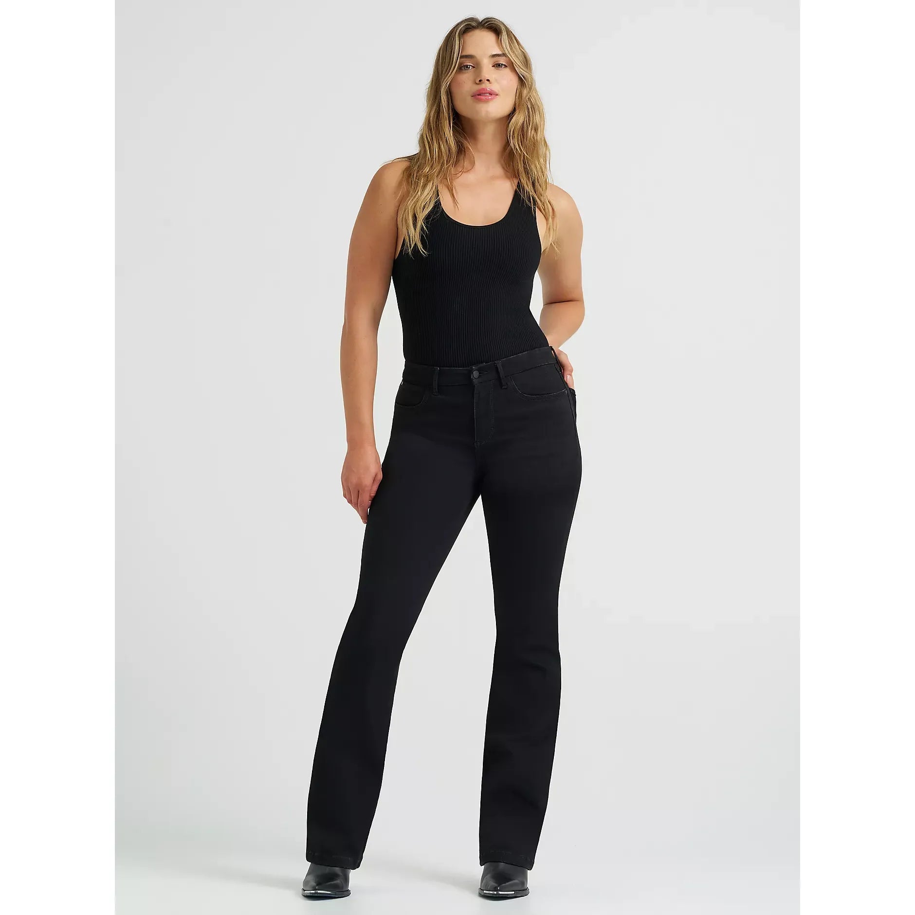 Women's Wrangler BESPOKE High Rise Bootcut Jean in Leighton - CWesternwear
