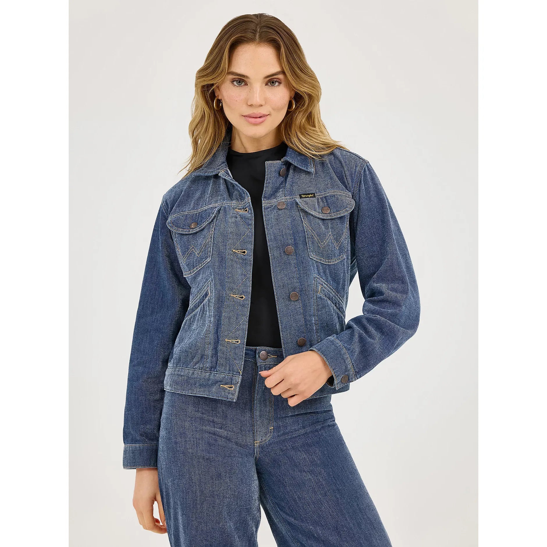 Women's Wrangler Airy Denim Jacket-Blue