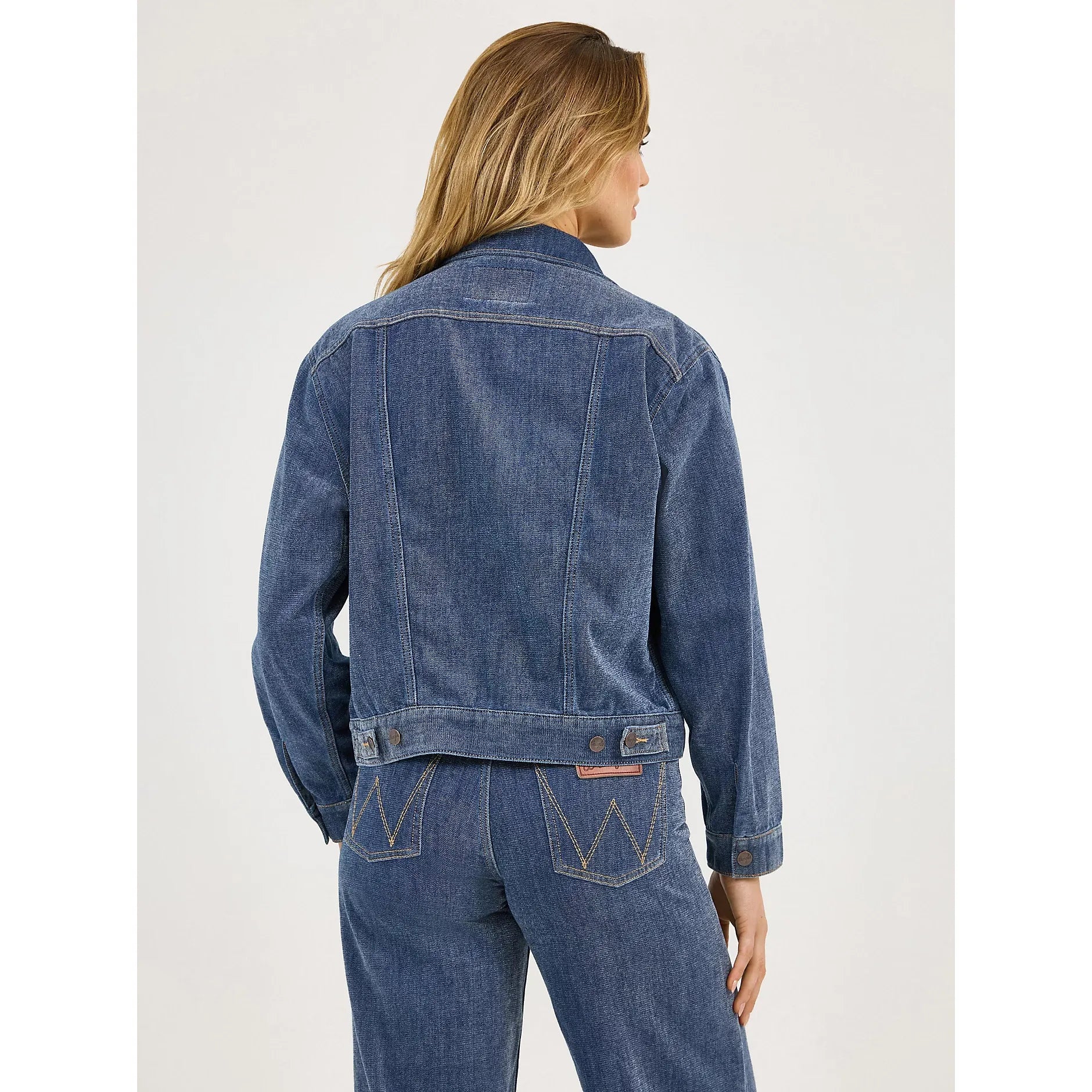 Women's Wrangler Airy Denim Jacket-Blue