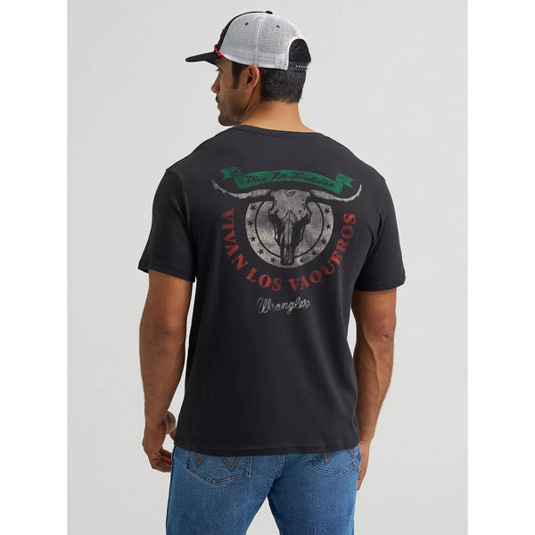 Men's Wrangler Viva La Tradicion Back Graphic T-Shirt-Phantom