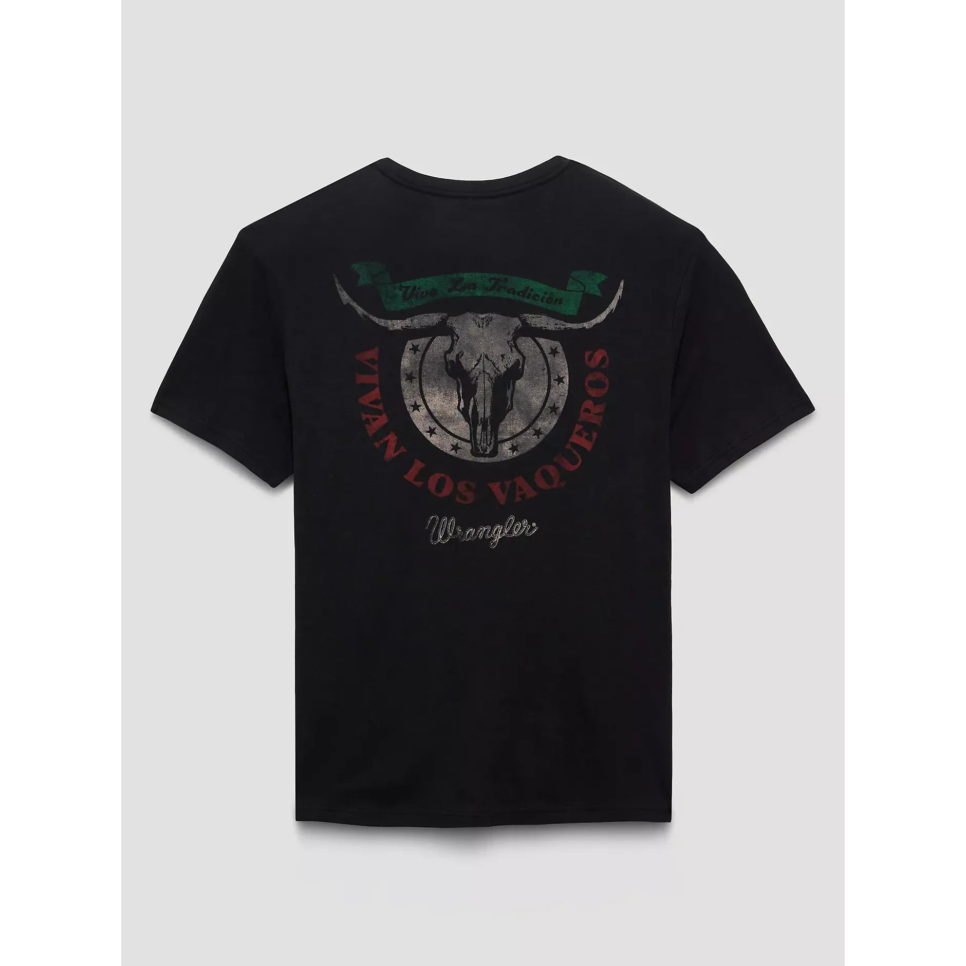 Men's Wrangler Viva La Tradicion Back Graphic T-Shirt-Phantom - CWesternwear