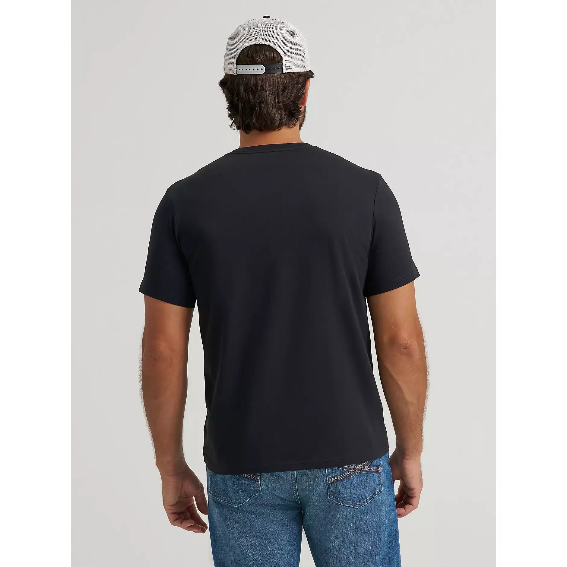 Men's Wrangler Sepia Cowboy Graphic T-Shirt-Jet Black