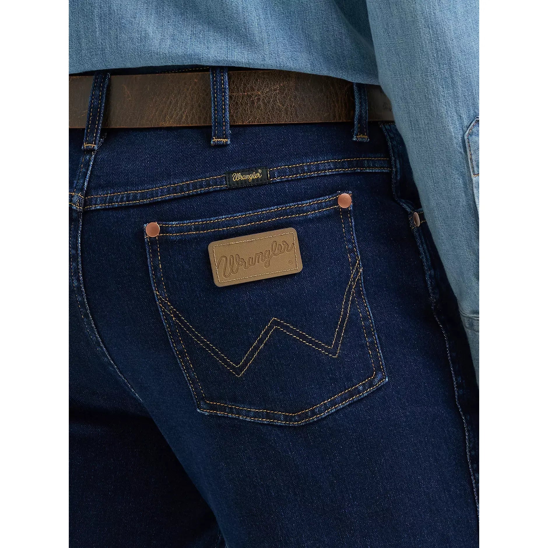Men's Wrangler® Toughlite™ Cowboy Cut® Slim Fit Jean-Rinse - CWesternwear