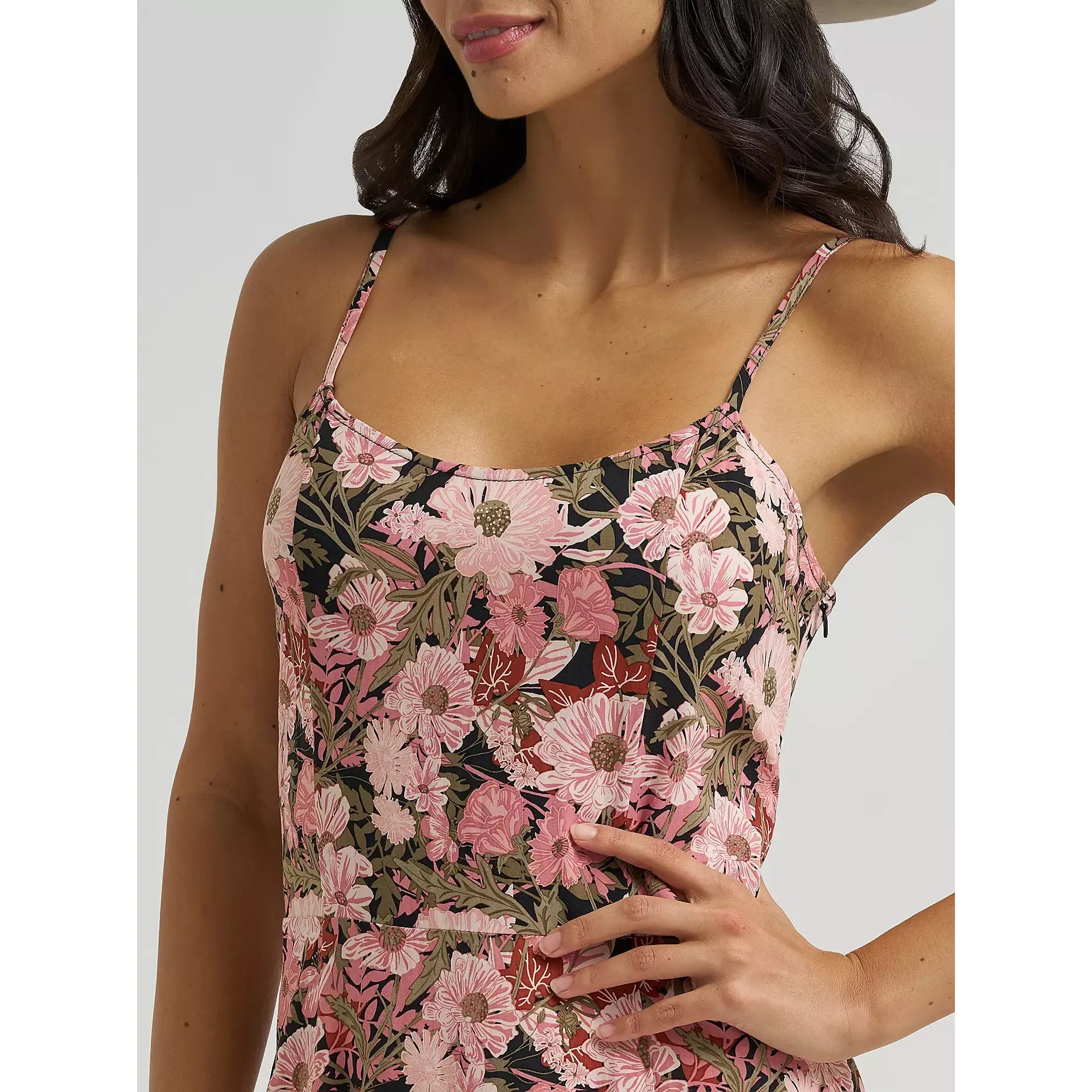 Women's Wrangler Western Tank Maxi Dress-Pink