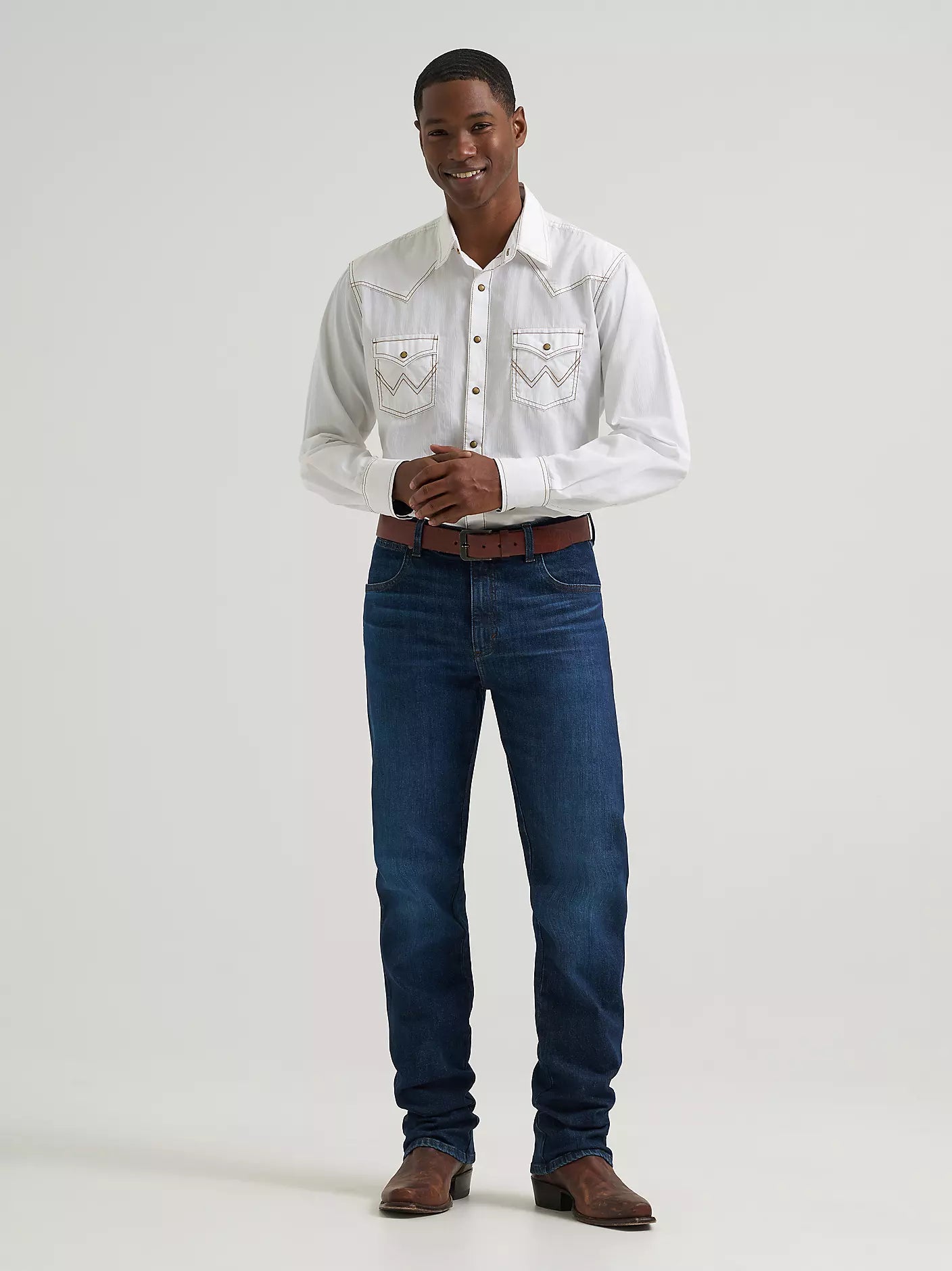 Men's Wrangler Retro® Slim Fit Straight Leg Jean-Ridge - CWesternwear
