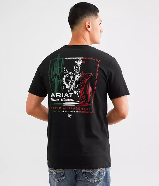 Men's Ariat Buckin' Baqueno T-Shirt-Black