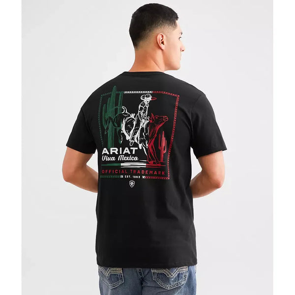 Men's Ariat Buckin' Baqueno T-Shirt-Black