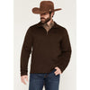 Cinch Men's 1/4 Zip Pullover Sweater-Brown