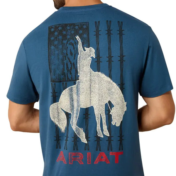 Men's Ariat Flag Bronco Classic Fit T-Key Largo
