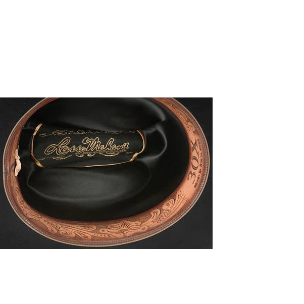 30X Larry Mahan's Black OPULENTO Beaver Fur Felt Western Cowboy Hat - CWesternwear