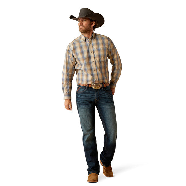 Men's Ariat Pro Series Casey Long Sleeve Shirt - Khaki