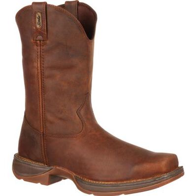 MEN'S REBEL™ BY DURANGO® BROWN PULL-ON WESTERN BOOT