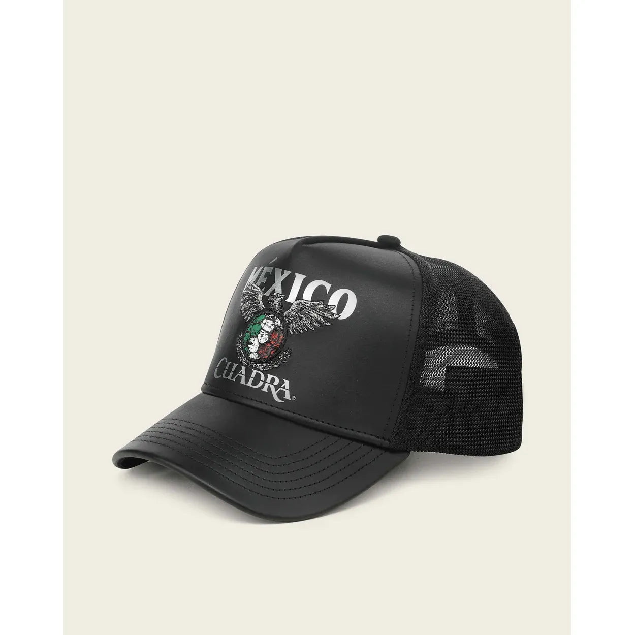 Limited Edition Black Leather Cap – Mexico 2026