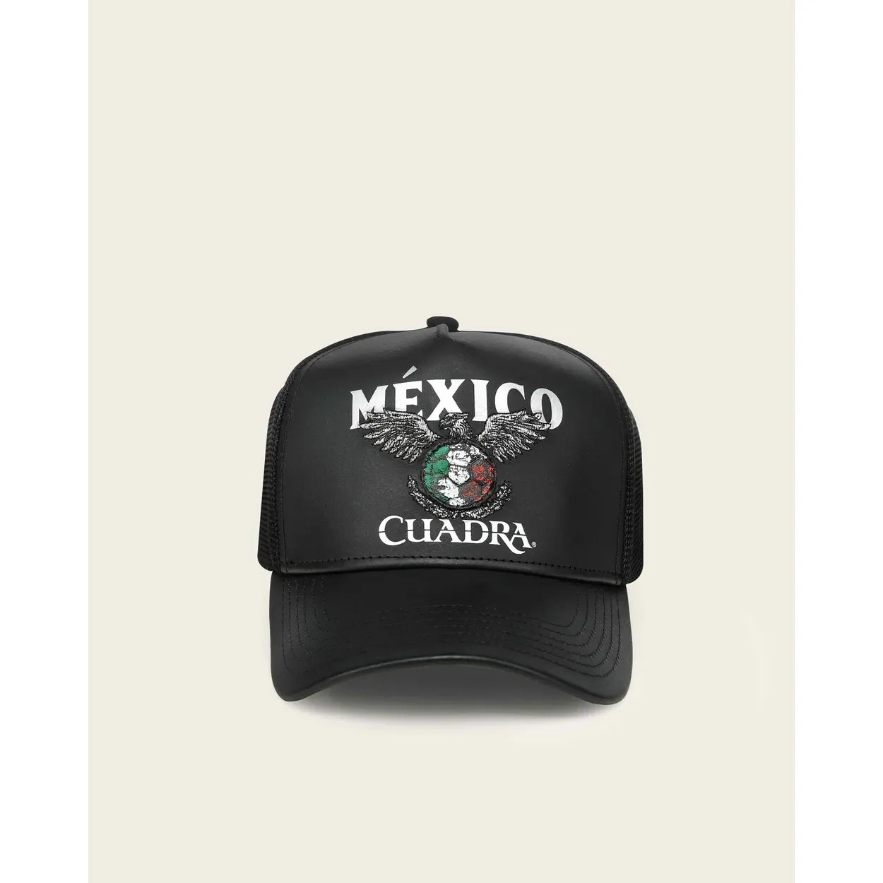 Limited Edition Black Leather Cap – Mexico 2026