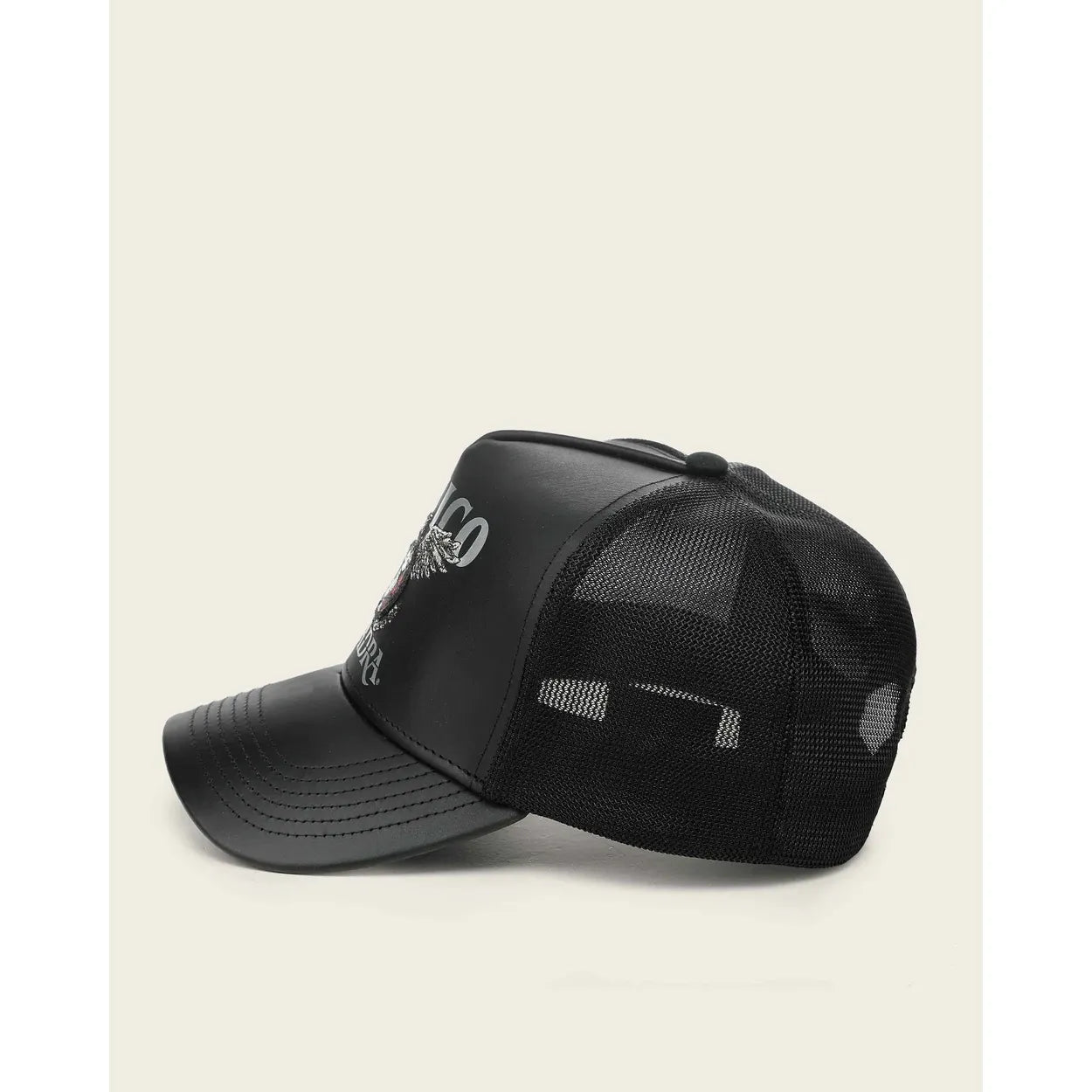 Limited Edition Black Leather Cap – Mexico 2026
