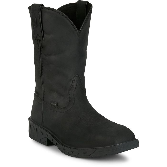 Men's Justin Drifter 11" Waterproof Steel Toe-Black