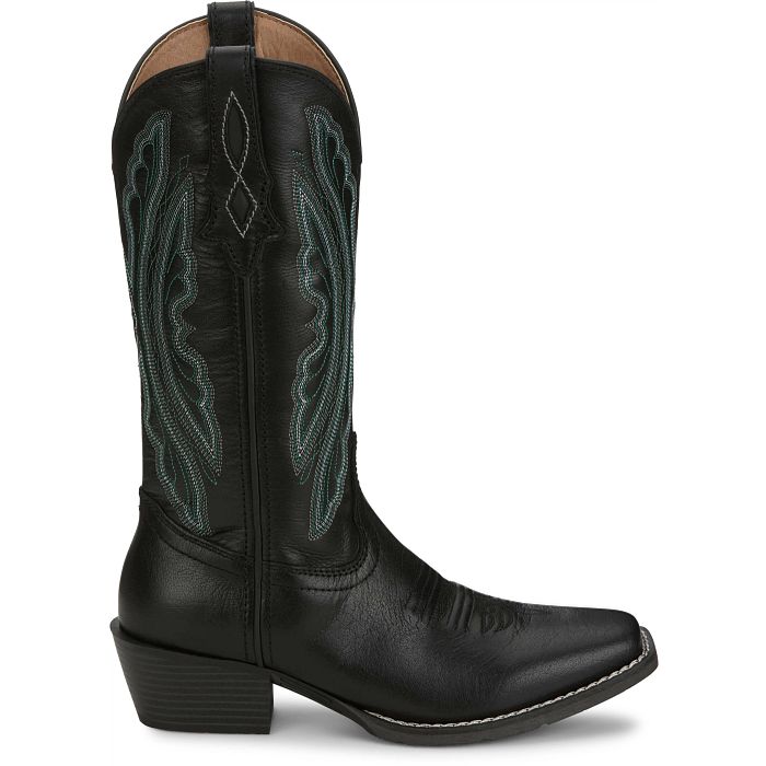 Women's Justin Rae 12" Western Boot-Black