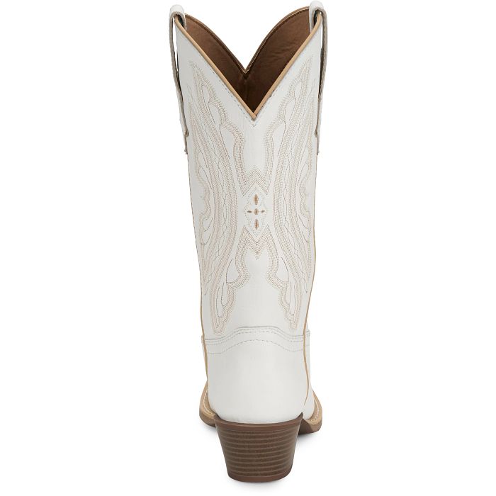 Women's Justin Rae 12" Western Boot-White