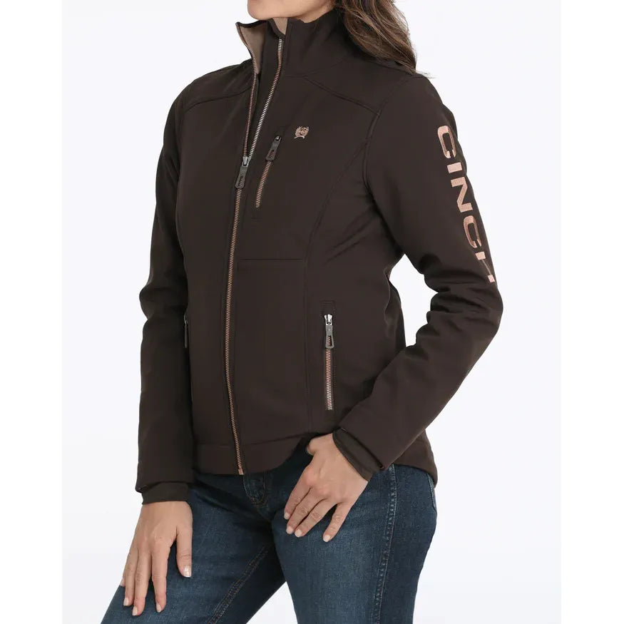 Cinch Women's Concealed Carry Bonded Jacket-Brown