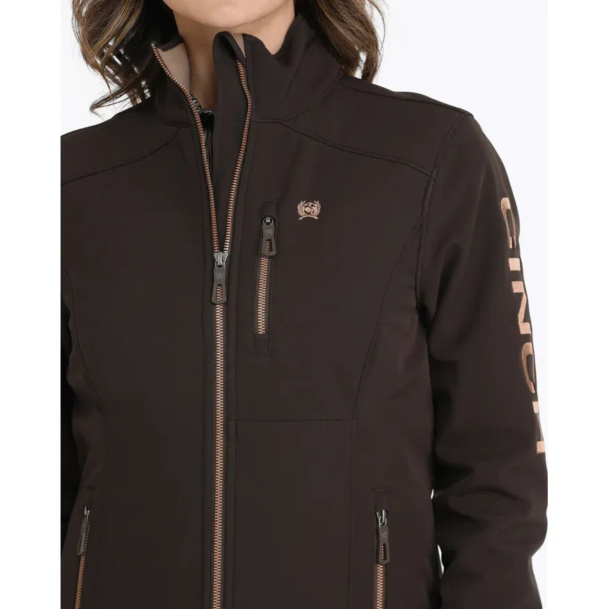 Cinch Women's Concealed Carry Bonded Jacket-Brown