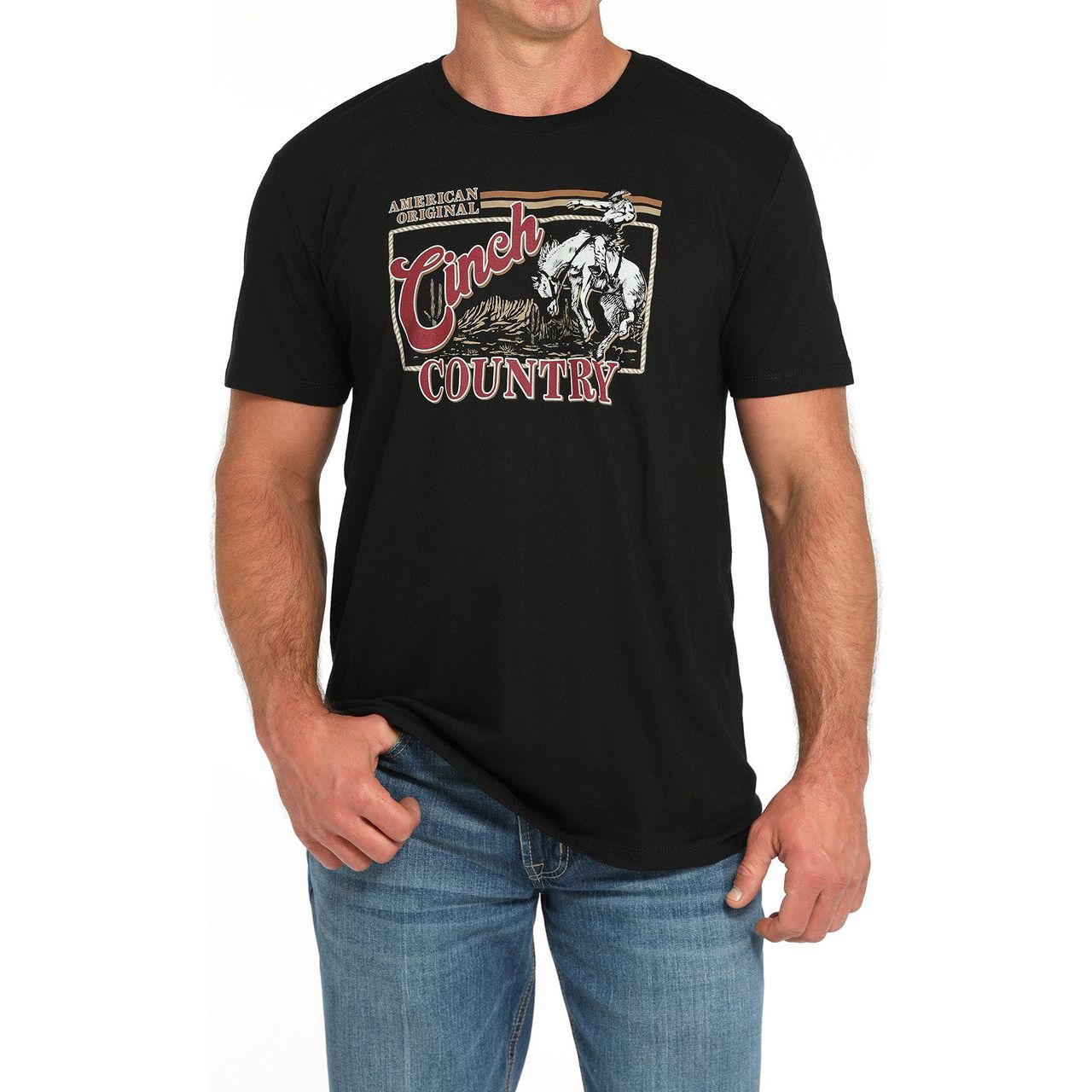 Men's Cinch Country T-shirt-Black