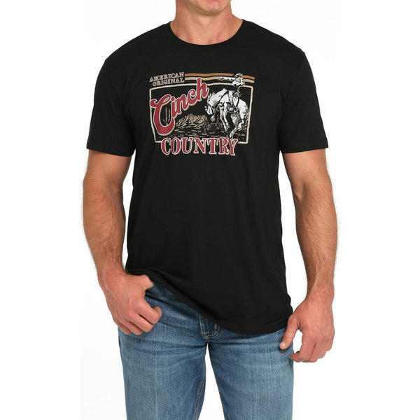 Men's Cinch Country T-shirt-Black
