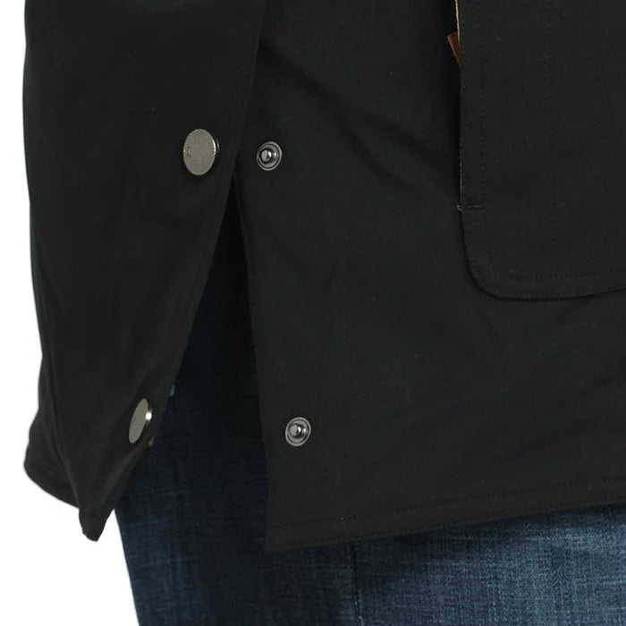 Men's Cinch Canvas Hooded Barn Coat-Black
