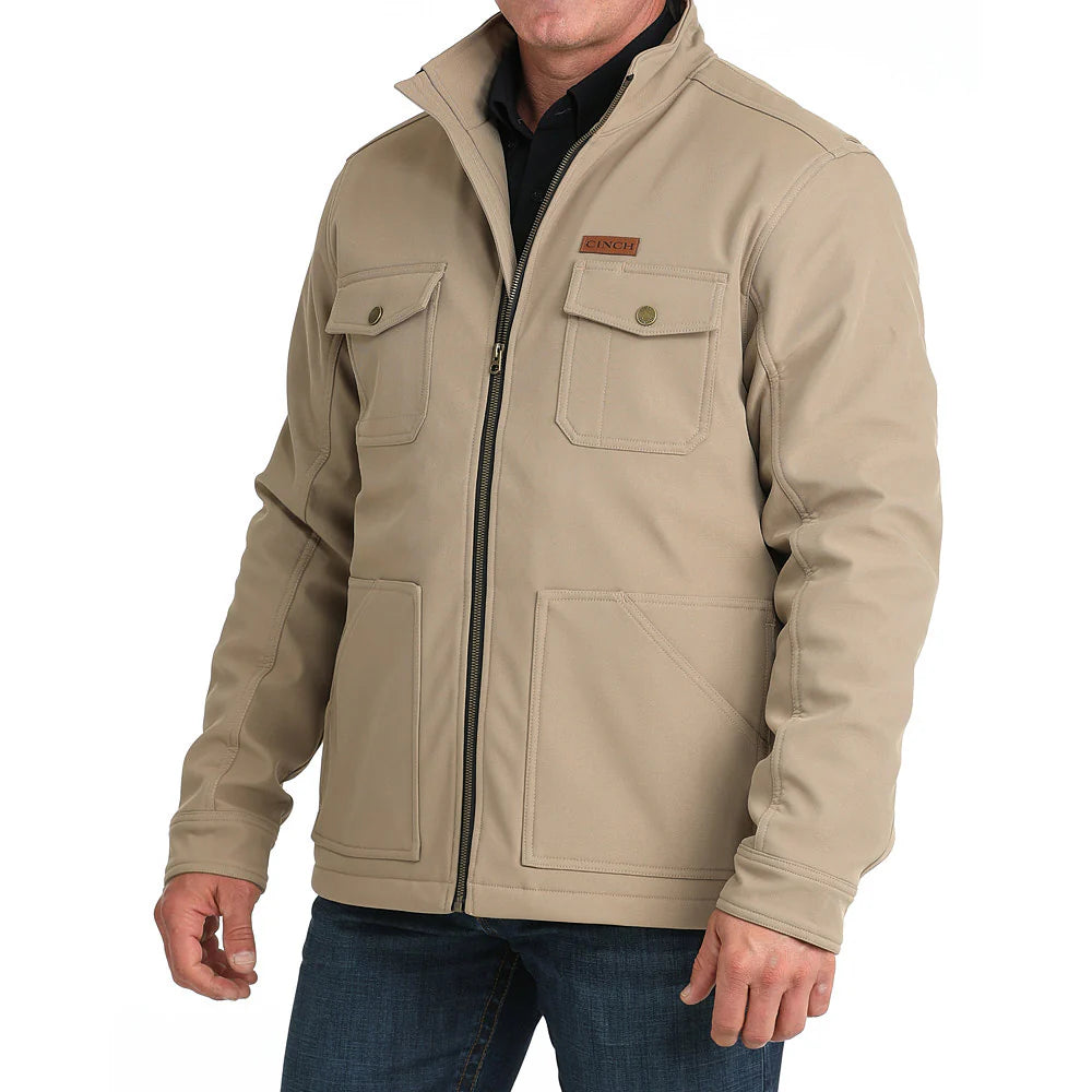 Men's Cinch Conceal Carry Bonded Jacket-Stone