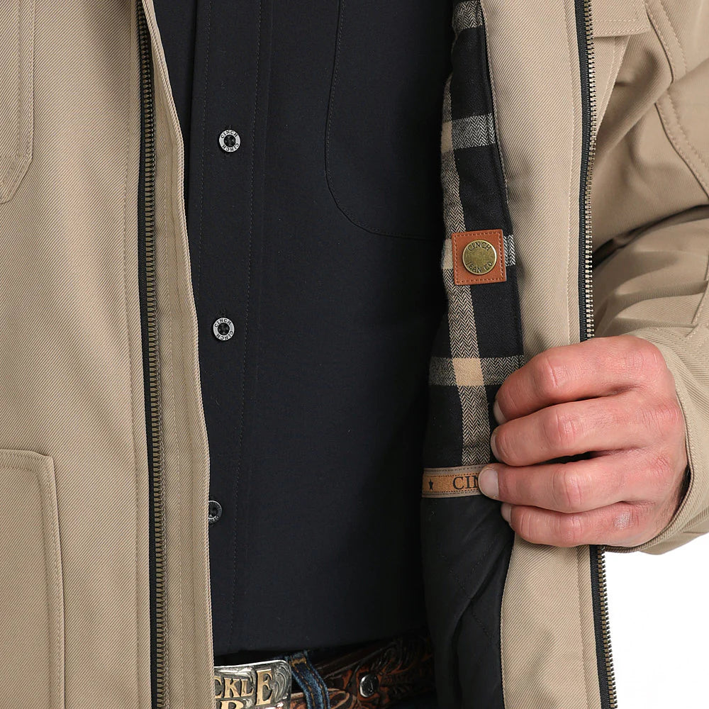 Men's Cinch Conceal Carry Bonded Jacket-Stone