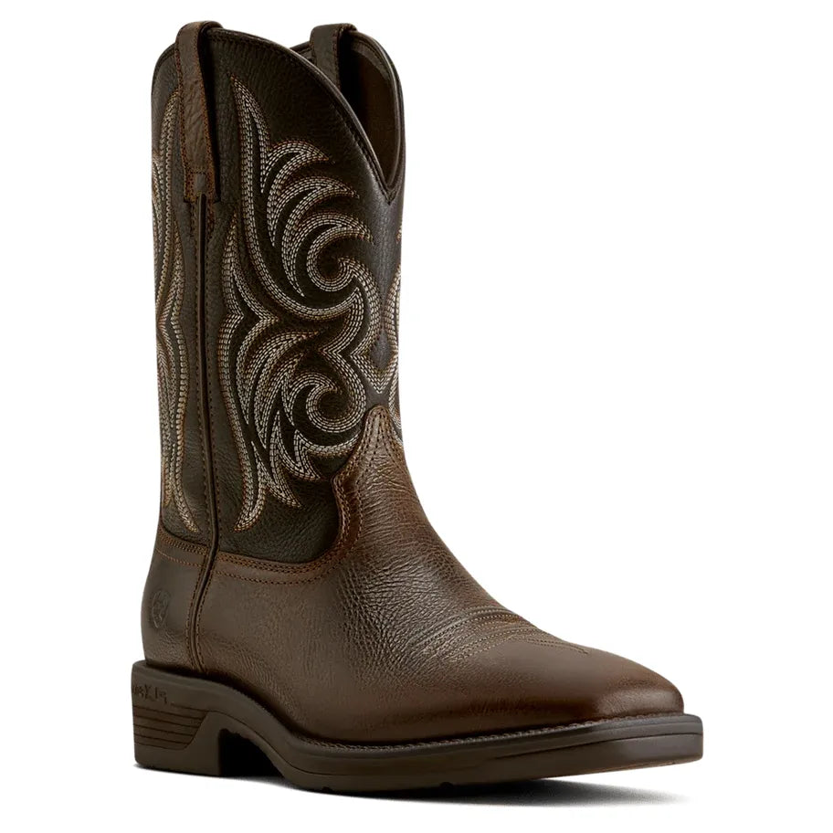 Men's Ariat Ranger Wide Square Cowboy Boot-Wicker Chocolate Smoked - CWesternwear