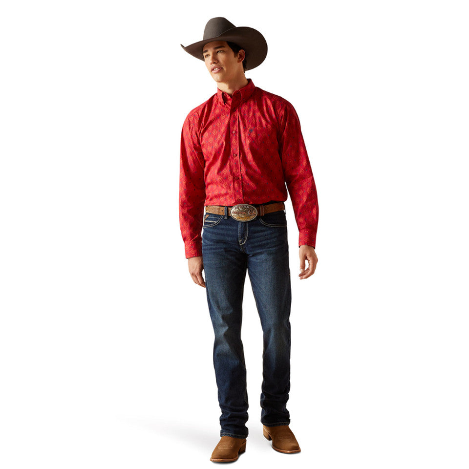 Ariat Men's Parsons Classic Fit Shirt - Red