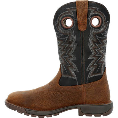 ROCKY LEGACY 32 STEEL TOE WATERPROOF WESTERN BOOT - BROWN