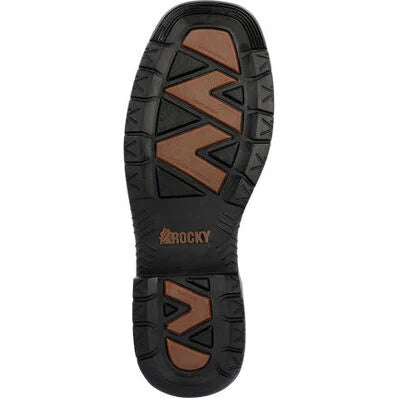 Men's ROCKY RUGGED TRAIL WESTERN BOOT - Brown