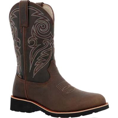 Men's Rocky Monocrepe 12" Steel Toe Western Boot - Chocolate