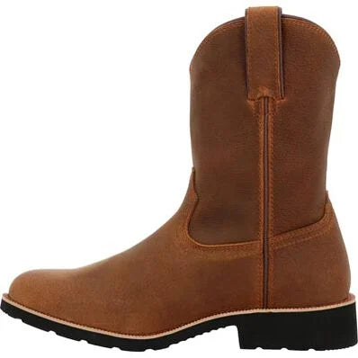 Men's Rocky Monocrepe Unlined Pull-On Western Boot-Brown