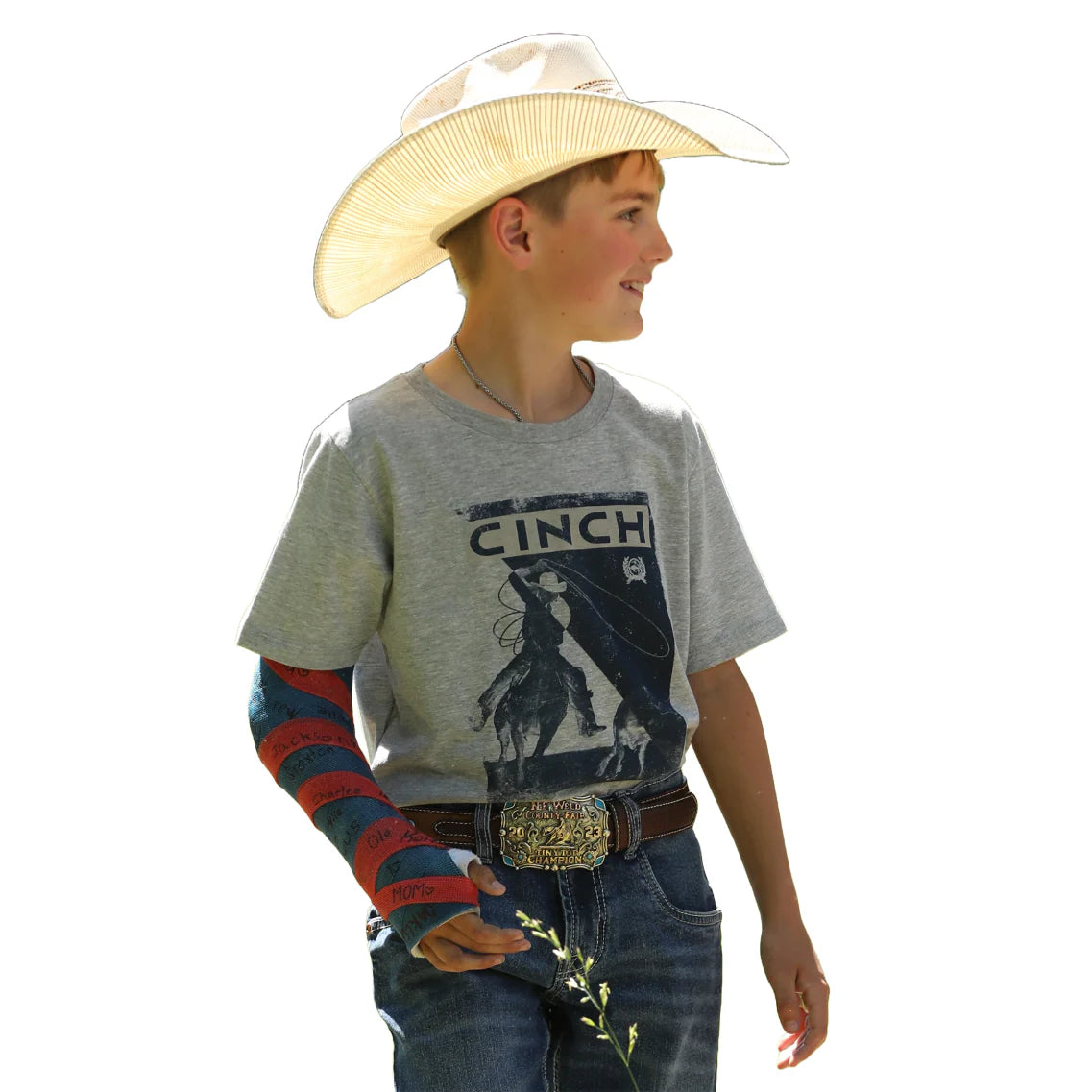 Boy's Cinch T-shirt -Heather Grey