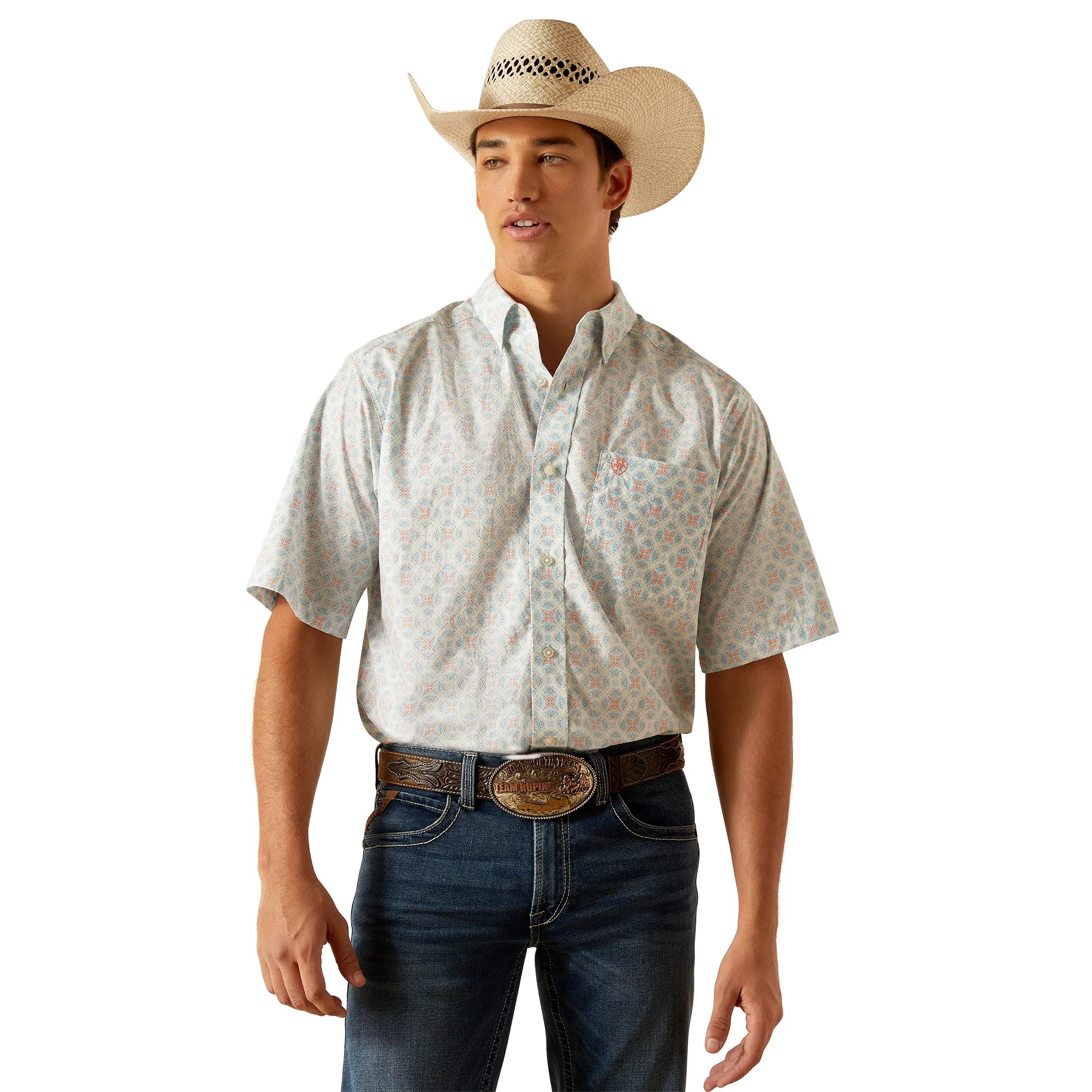 Men's Ariat Kai Classic Fit Short Sleeve Shirt