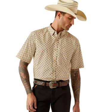 Men's Ariat Chanse Short Sleeve Shirt - Khaki