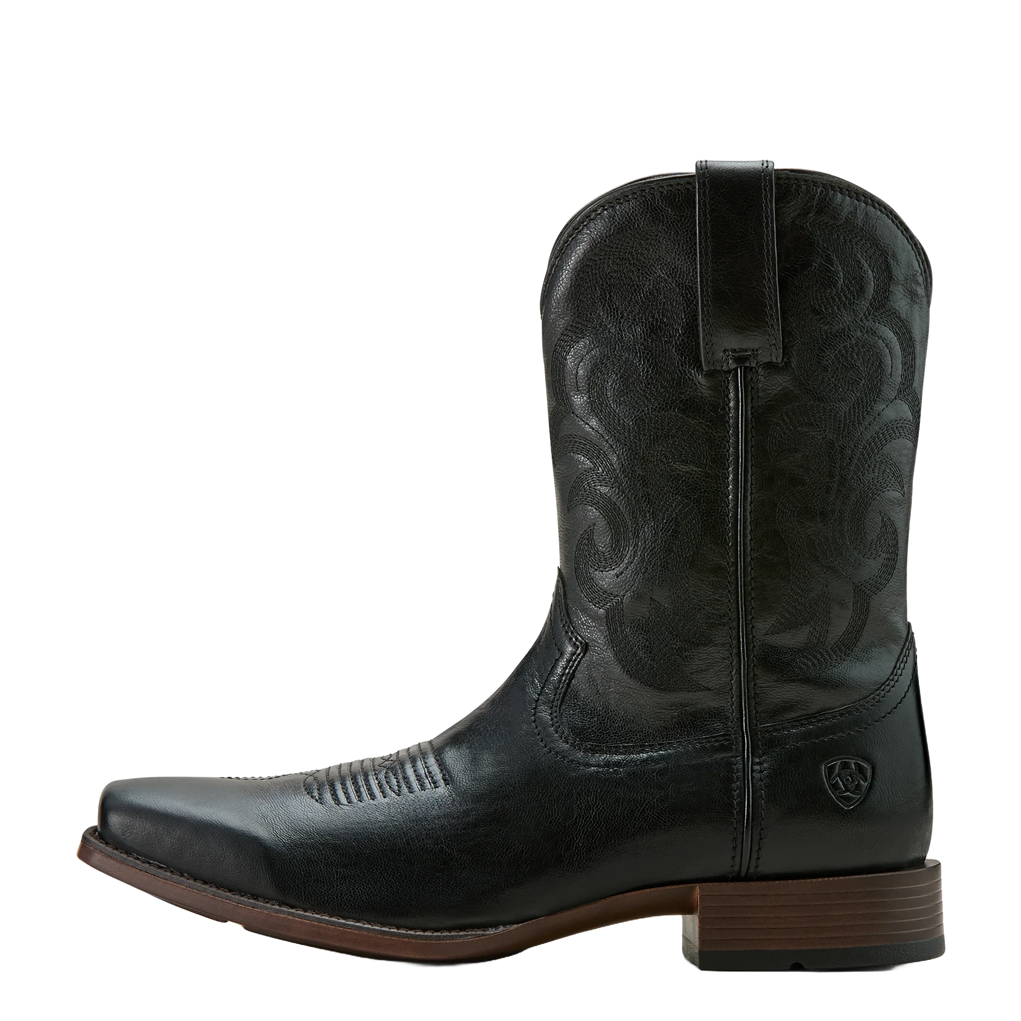 Men's Ariat Bodie Square Toe Western Boot-Iron Black