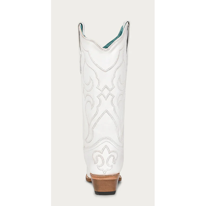 Corral Womens White Snip-toe Western Boot